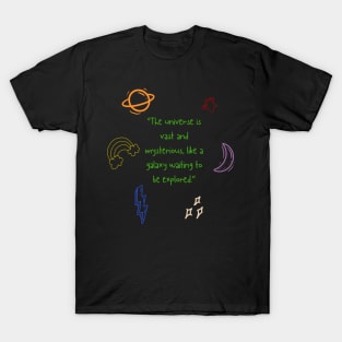 Galactic Quest: The Universe Exploration T-Shirt